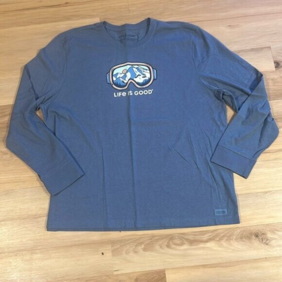 Life is Good Snowboarding Long Sleeve - Picture 1 of 4